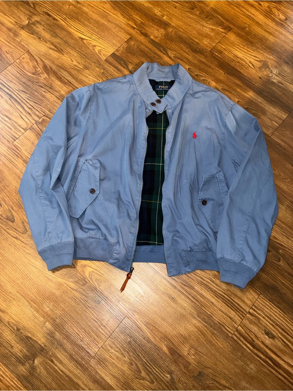 Polo Ralph Lauren Bedford Twill Denim Blue Harrington Jacket